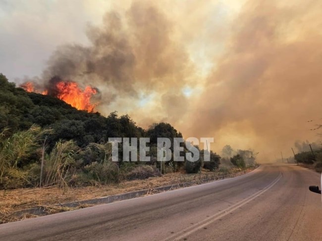 Κυκλοφοριακές ρυθμίσεις λόγω της φωτιάς στην Αχαΐα