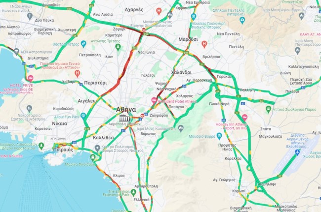 Μποτιλιαρισμένος ο Κηφισός, μεγάλες καθυστερήσεις και στην Αττική Οδό - Δείτε live την κίνηση
