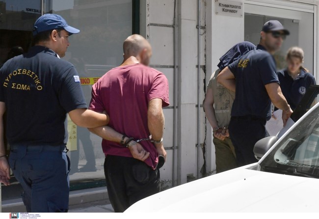 Φωτιά στο Φενεό Κορινθίας: Δίωξη για κακούργημα για τους δυο συλληφθέντες