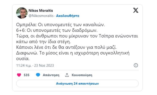 ΝΙΚΟΣ ΜΩΡΑΙΤΗΣ