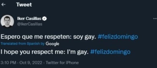 Ίκερ Κασίγιας: Σβήστηκε το tweet που ανακοίνωνε πως είναι γκέι - Τα τρία σενάρια για την ανάρτησή του [εικόνες]