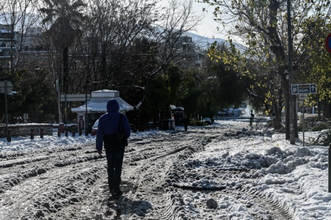 χιονια αθηνα