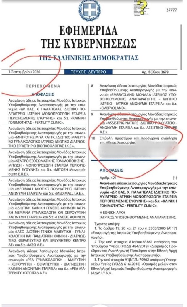 Kύκλωμα εμπορίας βρεφών: Είχε ανακληθεί η άδεια της κλινικής το 2020 - Επιστολές στήριξης στον γυναικολόγο από πρώην ασθενείς