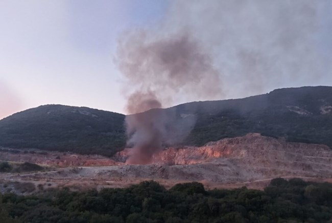 Λατομείο φωτιά Ηγουμενίτσα