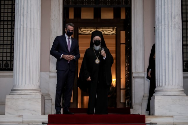 Μητσοτάκης σε Βαρθολομαίο: Στήριξη της Ελλάδας στα δίκαια αιτήματα του Οικουμενικού Θρόνου