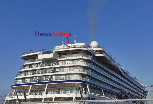 Εφτασε στη Θεσσαλονίκη το πρώτο κρουαζιερόπλοιο για το 2023 – Θερμή υποδοχή από τη φιλαρμονική του δήμου