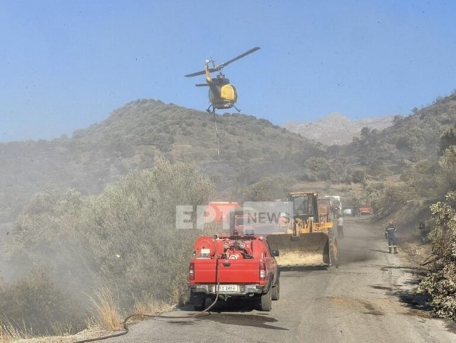 Ρέθυμνο: Χωρίς ενεργό μέτωπο η φωτιά – Συνεχίζουν να επιχειρούν τα εναέρια μέσα, κίνδυνος αναζωπυρώσεων