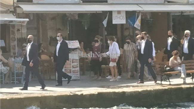 Μαρέβα Μητσοτάκη - Σούζαν Πομπέο: Χαλαρή βόλτα και γεύμα σε γνωστό εστιατόριο στα Χανιά - Η επίσκεψη σε μοναστήρι [εικόνες]
