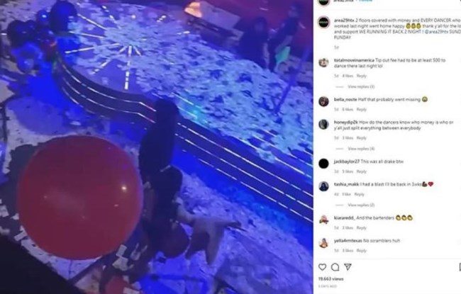 Ο Ντρέικ ''έλουσε'' με 1 εκατομμύριο δολάρια πίστα στριπ κλαμπ - Οργή από τους φανς του πρώην της Ριάνα [εικόνες]