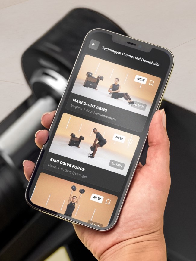 Technogym Connected Dumbbells: 12 ζεύγη αλτήρων σε μία έξυπνη λύση