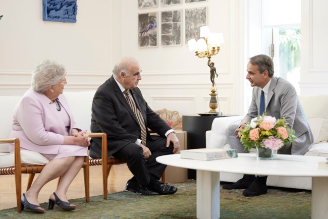 Συνάντηση Μητσοτάκη με τον Πρόεδρο της Μάλτας στο Μαξίμου