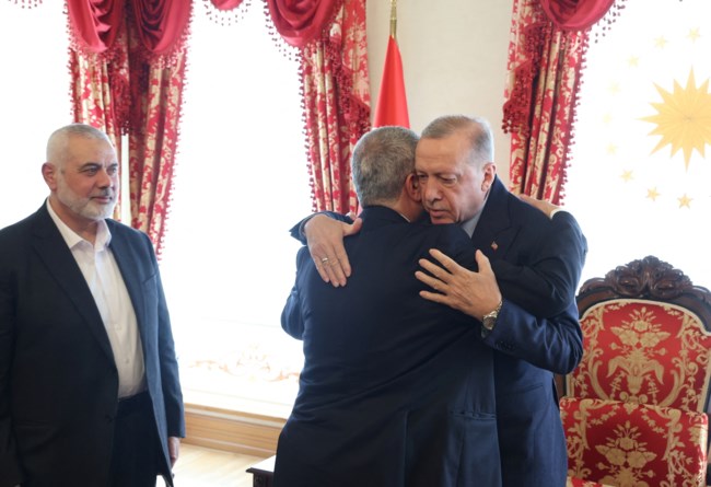Συνάντηση Ερντογάν με τον επικεφαλής της Χαμάς: "Το Ισραήλ θα πληρώσει το τίμημα για την καταπίεση των Παλαιστινίων"