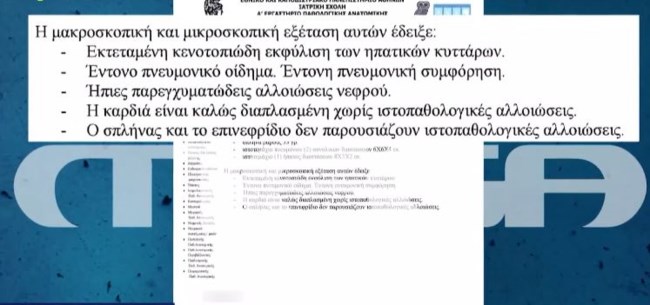 Πάτρα: Αυτό είναι το πόρισμα του παθολογοανατόμου για τη Μαλένα - "Οφείλουν οι ιατροδικαστές να γνωρίζουν γράμματα..."