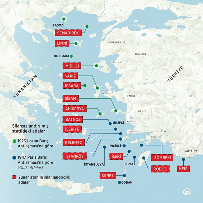 Anadolu - Χάρτης Αιγαίο