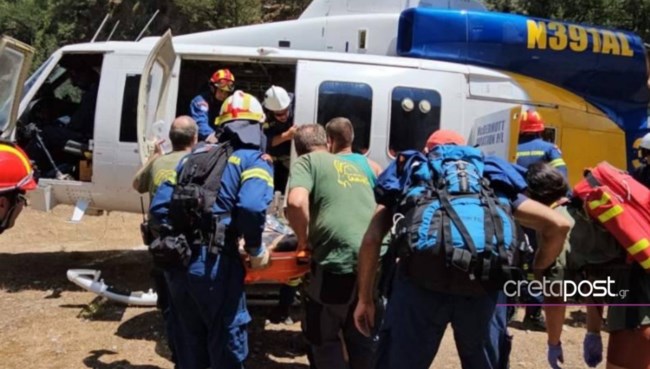 Σεισμός στα Χανιά: Στη ΜΕΘ ο 45χρονος που ακρωτηριάστηκε στο Φαράγγι της Σαμαριάς - Δίνει μάχη για τη ζωή του [εικόνες]