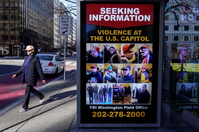 ΗΠΑ: Το FBI έκανε πάνω από 100 συλλήψεις για την εισβολή στο Καπιτώλιο