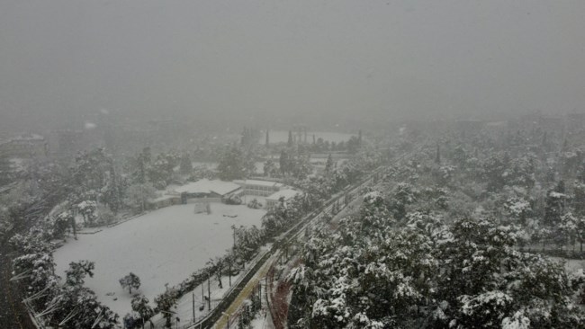 Χιόνια Αθήνα drone