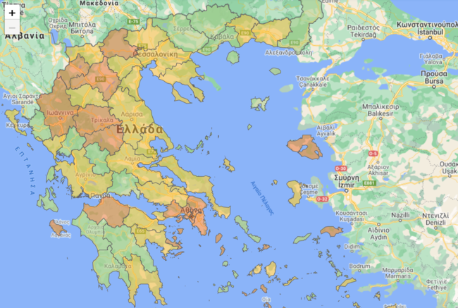 Κορονοϊός - Χάρτης υγειονομικής ασφάλειας: Τα μέτρα που ισχύουν ανά περιοχή - Αναλυτικά παραδείγματα