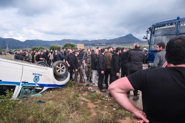 Με βαρύ ποινικό παρελθόν οι Κρητικοί αγρότες που συμμετείχαν στα επεισόδια: Ταυτοποιήθηκαν 25 άτομα για κακουργήματα