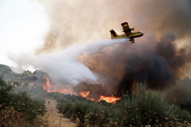 Φωτιά στην Ηλεία: Εγκλωβισμένοι οι 150 κάτοικοι του χωριού Κλαδέος - Εκτός ελέγχου η πυρκαγιά [εικόνες]