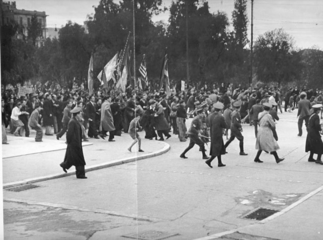 Δεκεμβριανά διαδήλωση