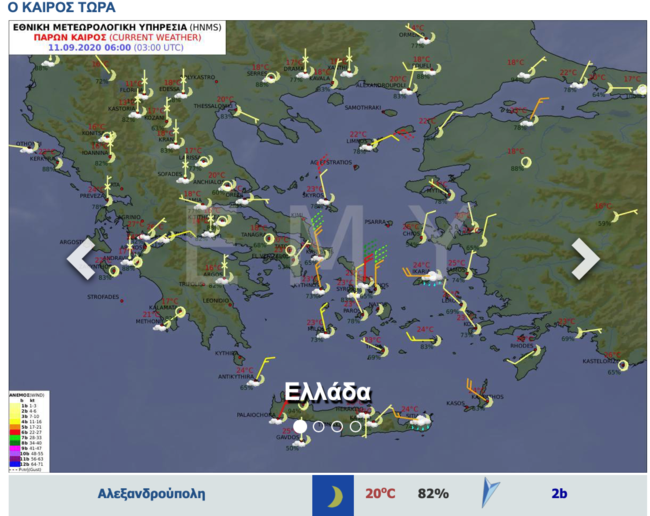 Ζέστη και υψηλές θερμοκρασίες και σήμερα - Οι άνεμοι στα 7 μποφόρ