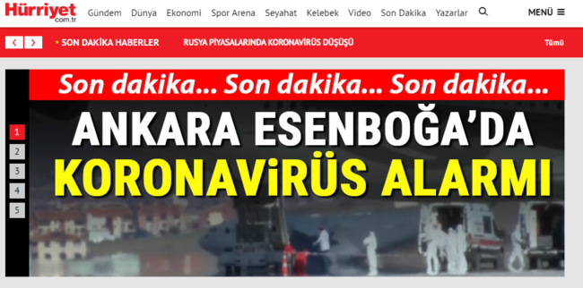 Κοροναϊός: Συναγερμός στη Τουρκία- Εβαλαν σε καραντίνα πτήση από το Ιράν