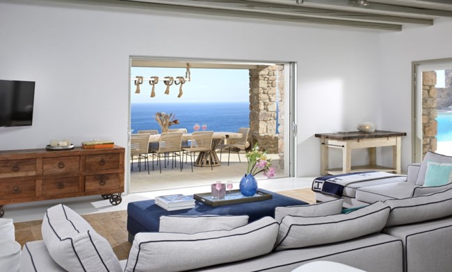 Villa Mykonos interior owners