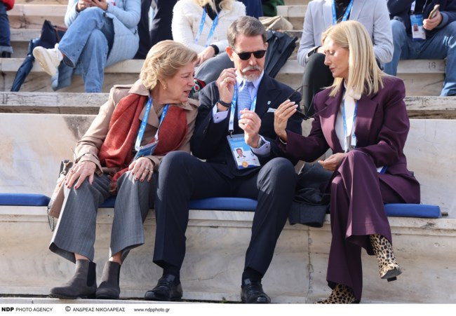 Μαρί Σαντάλ: Οικογενειακώς στο Καλλιμάρμαρο - Στην τελετή παράδοσης της Ολυμπιακής Φλόγας