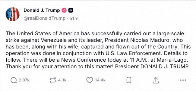 ΤΡΑΜΠ ΑΝΑΡΤΗΣΗ ΓΙΑ ΜΑΔΟΥΡΟ