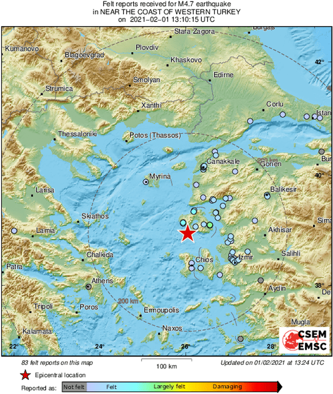 Χάρτης έντασης