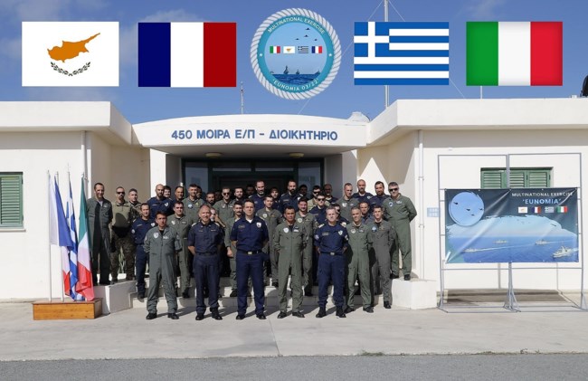 Αεροναυτική άσκηση Ελλάδας, Γαλλίας, Ιταλίας και Κύπρου - Για την προστασία εξέδρας εξόρυξης υδρογονανθράκων [εικόνες]