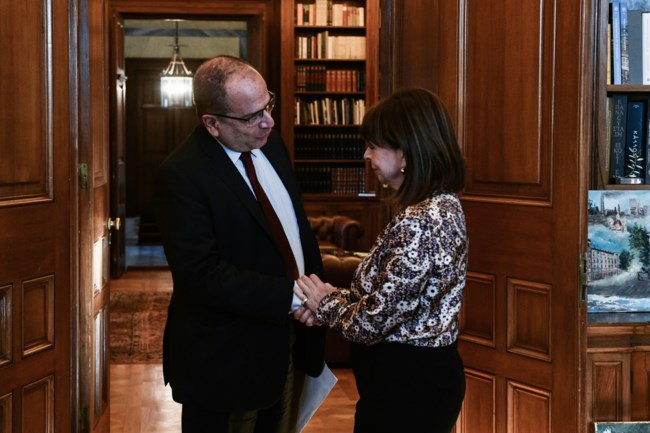 Η Σακελλαροπούλου συναντήθηκε με τον Ράμμο της ΑΔΑΕ