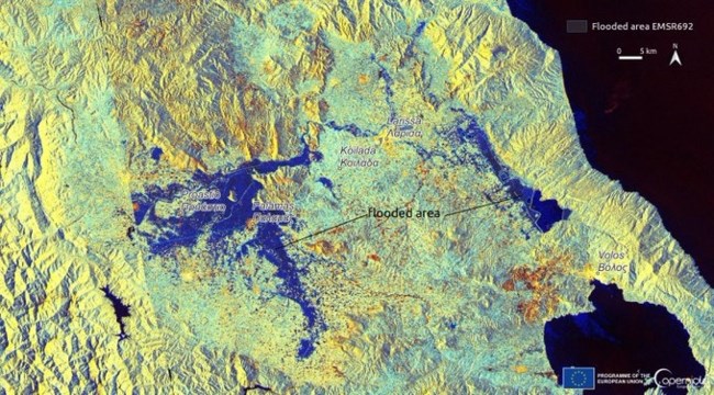 Κακοκαιρία Daniel - Ασύλληπτο:  Περιοχές δέχθηκαν έως και 800 χιλιοστά βροχής, σύμφωνα με το Copernicus