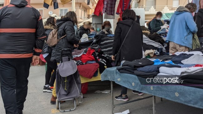 Λαϊκή αγορά στο Ηράκλειο Κρήτης