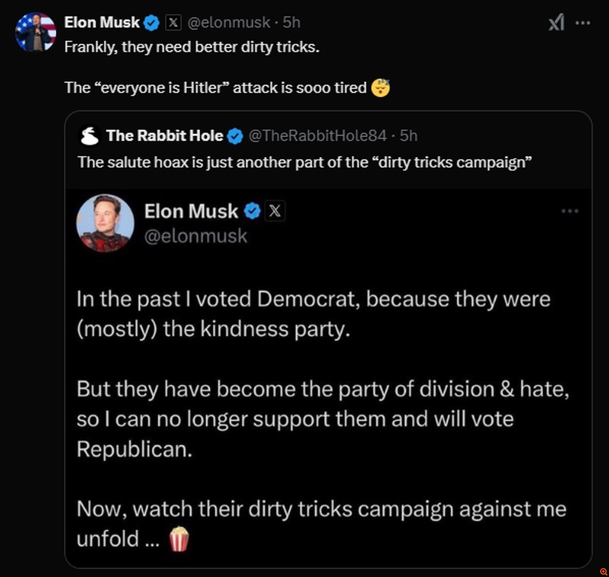 Η αντίδραση Μασκ μετά την κατακραυγή για τον ναζιστικό χαιρετισμό: "Κούρασαν οι επιθέσεις ότι όλοι είναι Χίτλερ"