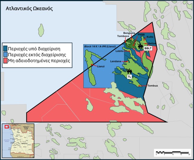 Στρατηγική είσοδος της Energean στην Αγκόλα, με εξαγορά ποσοστού της Chevron σε δύο θαλάσσια blocks