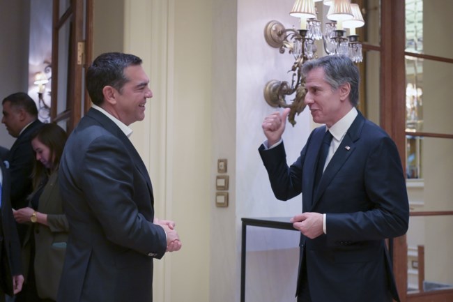 Τσίπρας σε Μπλίνκεν: Οι ΗΠΑ να στηρίξουν τον διάλογο με την Τουρκία με δύο σαφείς κόκκινες γραμμές [εικόνες]