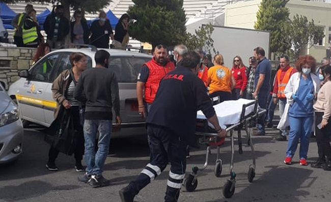 Αναστάτωση στο Αρκαλοχώρι: Τραυματίστηκε εθελοντής από πτώση [εικόνες]