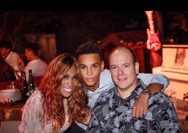 Albert de Monaco Nicole Coste et fils