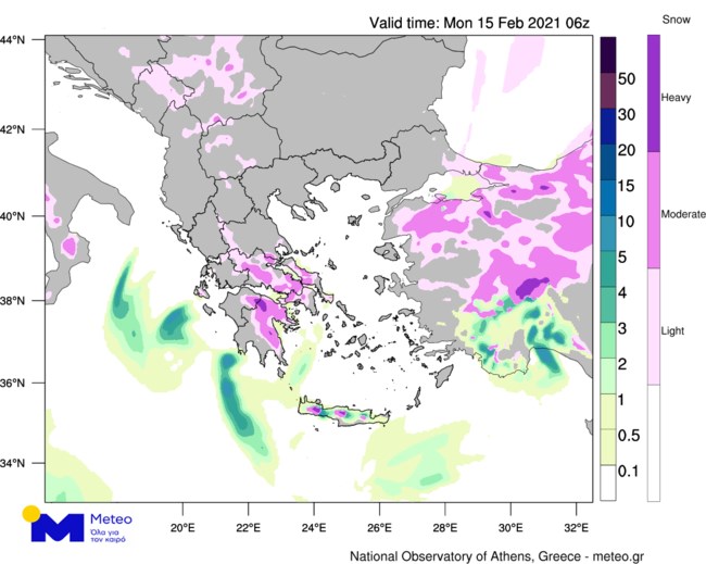 Κακοκαιρία "Μήδεια": Στα λευκά και η Αττική - Κλειστή η Εθνική Οδός από Καλυφτάκη έως Λαμία