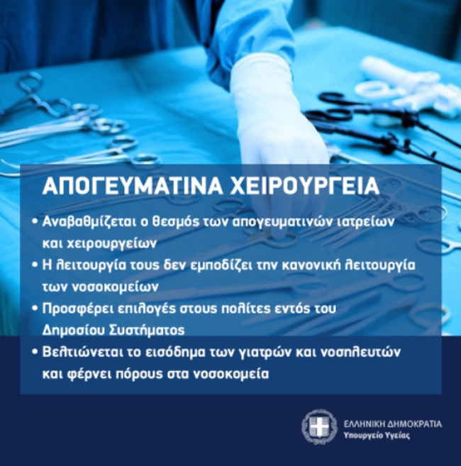Νομοσχέδιο υπουργείου Υγείας