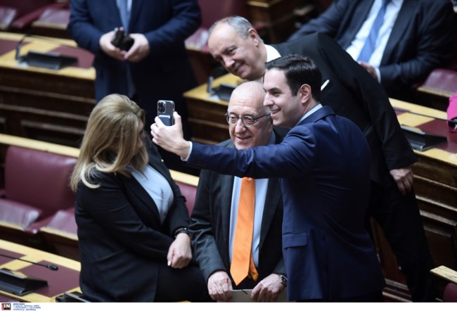 selfie με Κακλαμάνη