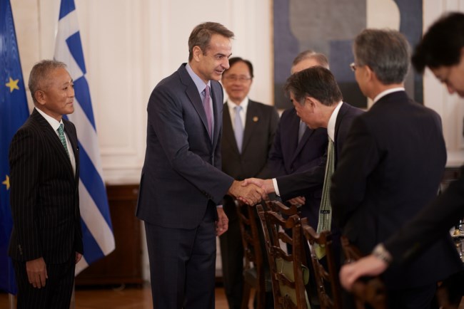 Συνάντηση Μητσοτάκη με αντιπροσωπεία μεγάλων επιχειρήσεων από την Ιαπωνία - Ποιοι συμμετείχαν