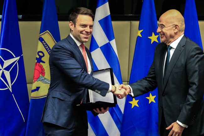Στο Πεντάγωνο ο Κασσελάκης: Ενημερώθηκε από τον Δένδια για F-35 και εξοπλιστικά [εικόνες]