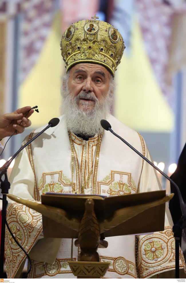 Θετικός στον κορονοϊό ο Πατριάρχης Σερβίας, Ειρηναίος - Είχε πάει στην κηδεία Μητροπολίτη με covid