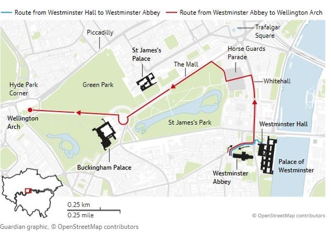 Ο χάρτης της διαδρομής