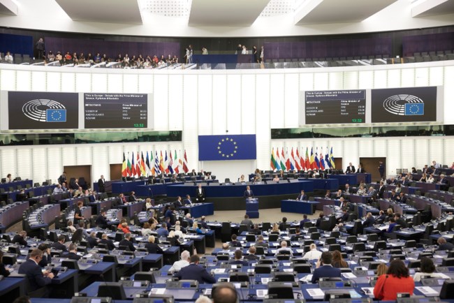 Μητσοτάκης σε γεμάτη αίθουσα στο ευρωκοινοβούλιο
