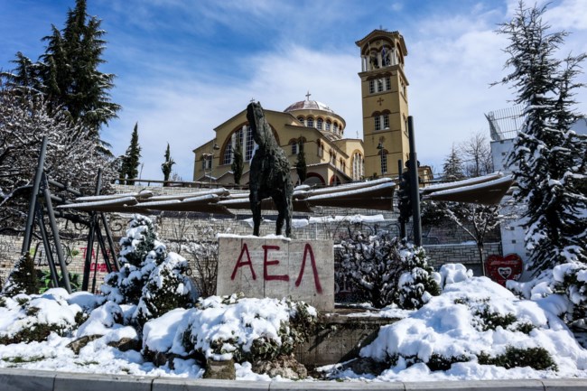 Λάρισα Χιόνια