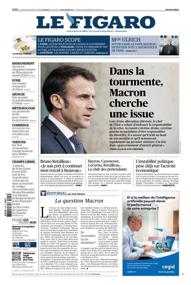 ΜΑΚΡΟΝ FIGARO 06-12-2024
